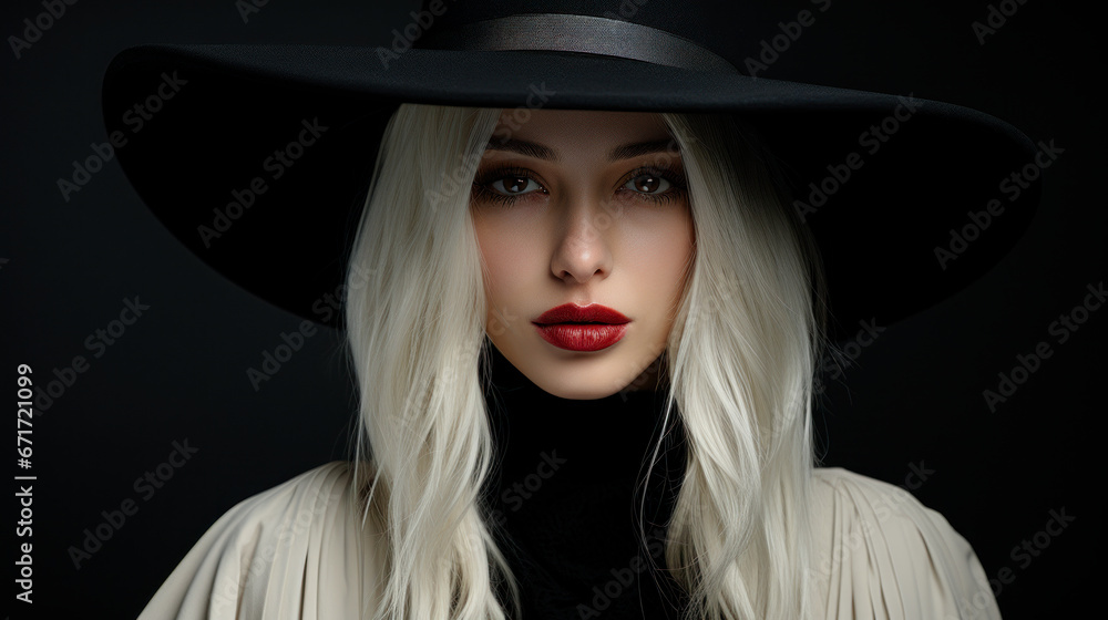 Beautiful Mysterious Woman with a Hat Wallpaper Cover Background Digital Art Card Magazine Beautiful Mysterious Woman with a Hat Wallpaper Cover Background Digital Art Card Magazine