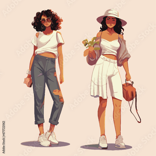 Vector set of a Nostalgic resurgence in 90s and Y2K aesthetics5