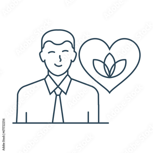 Health and Well being Illustration. A vibrant illustration encapsulating health and well being concept.