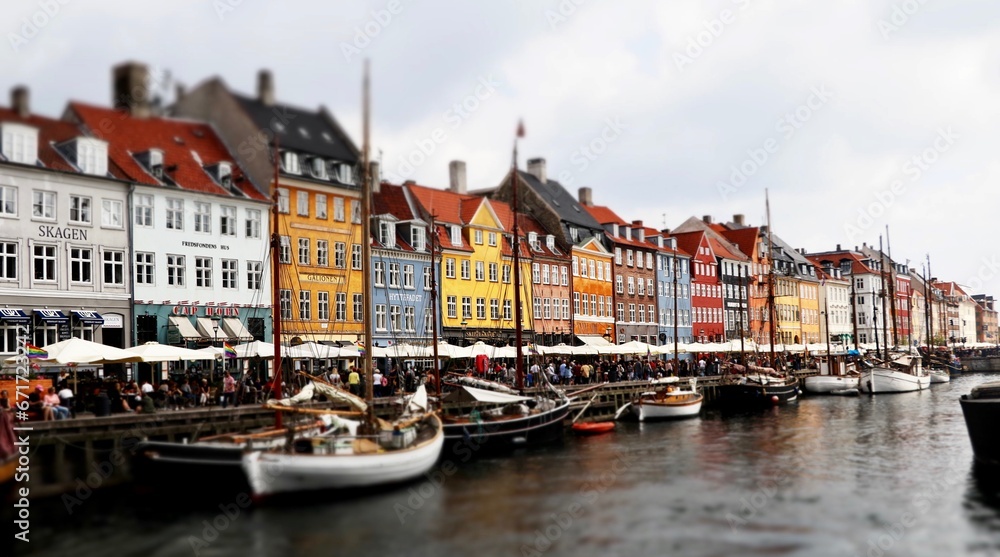 Nyhavn : célèbre port de Copenhague, au Danemark 