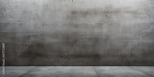 A simple, minimalistic room with a concrete wall and floor. This versatile image can be used for various purposes