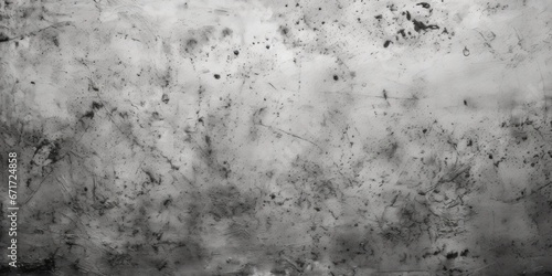A black and white photo capturing the texture and grime on a dirty wall. This image can be used to depict urban decay, abstract backgrounds, or industrial settings photo