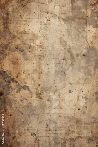 An aged piece of paper with visible stains. Suitable for vintage or antique themes