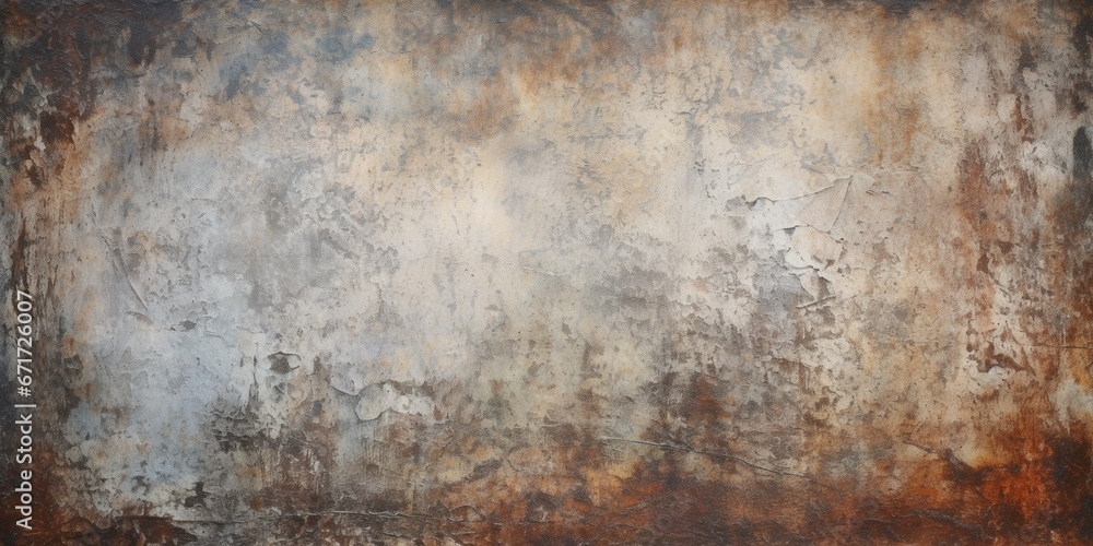 A picture of a rusted wall with a white and brown background. This image can be used to depict decay, urban decay, texture, or grunge themes