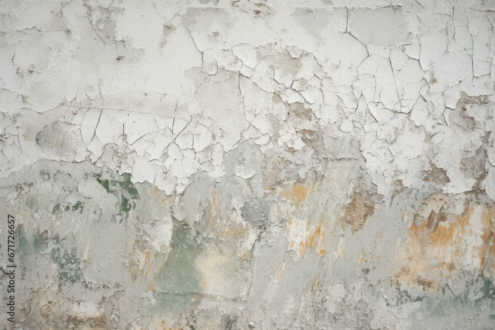 An image depicting an old wall with peeling paint. This picture can be used for various design projects or to represent decay and aging.