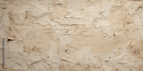 A detailed view of a piece of paper that is attached to a wall. This image can be used for various purposes, such as illustrating a note, message, or reminder on a wall.