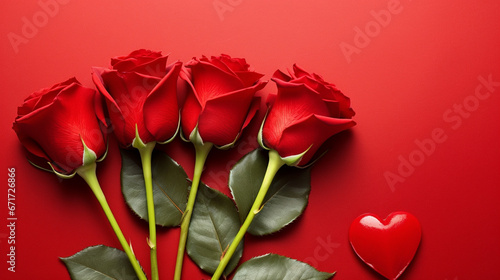 bouquet of roses with heart HD 8K wallpaper Stock Photographic Image 