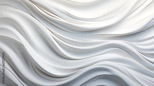 Abstract image with white waves and curve in background.