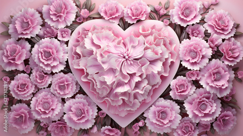 pink carnation flowers HD 8K wallpaper Stock Photographic Image 