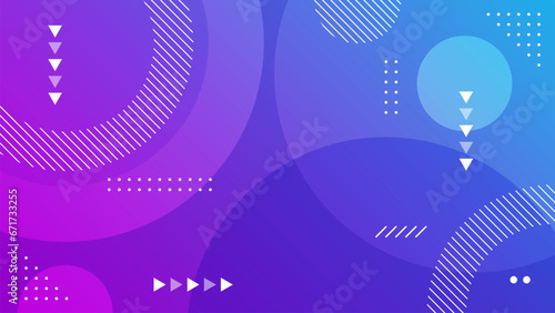 Blue and purple gradient geometric shape background