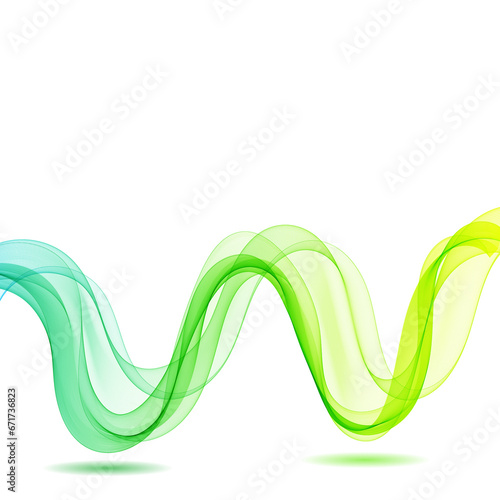 Colorful Design Element Gradient Wave Line Isolated on White Background. Abstract Transparent Smooth Wavy Horizontal Curved Line. Eps 10
