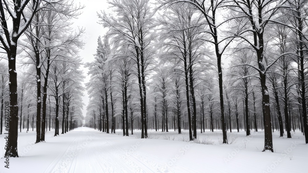 Fototapeta premium forest in fog