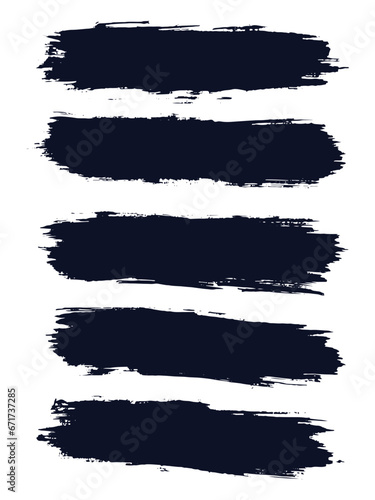 Grunge abstract black color brush stroke texture background