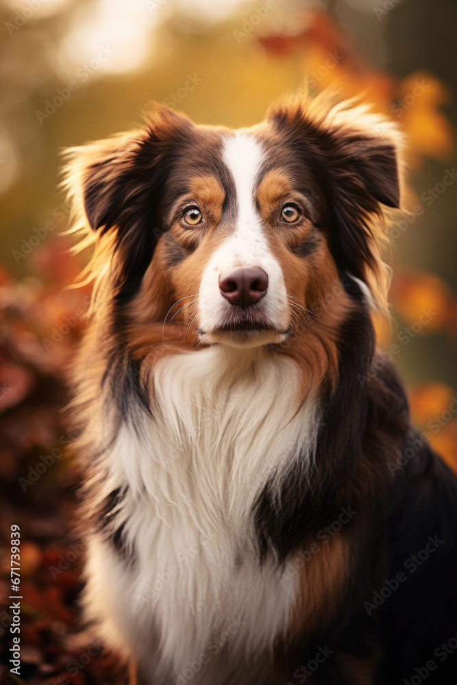 Portrait of a beautiful dog outdoors