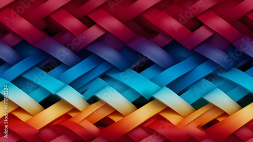 Layered 3D printed lattice in gradient colors