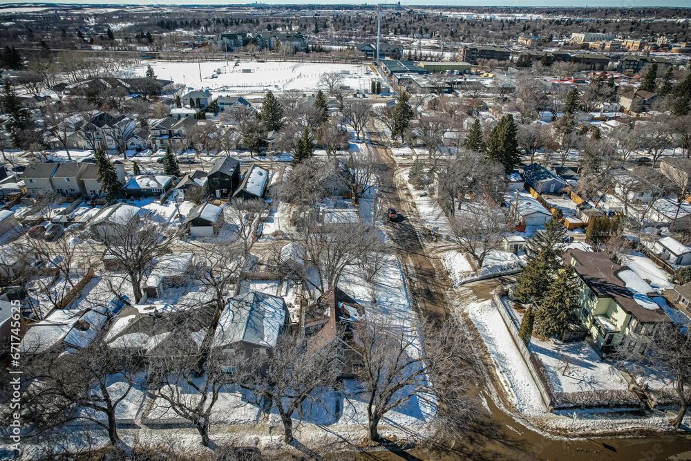 Buena Vista neighborhood Aerial in Saskatoon