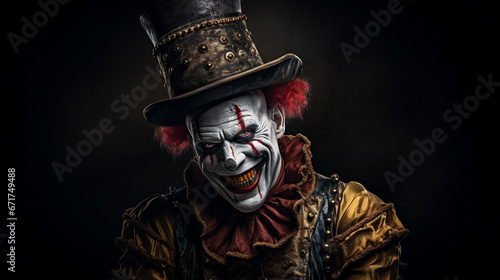 Portrait of the Halloween Clown 