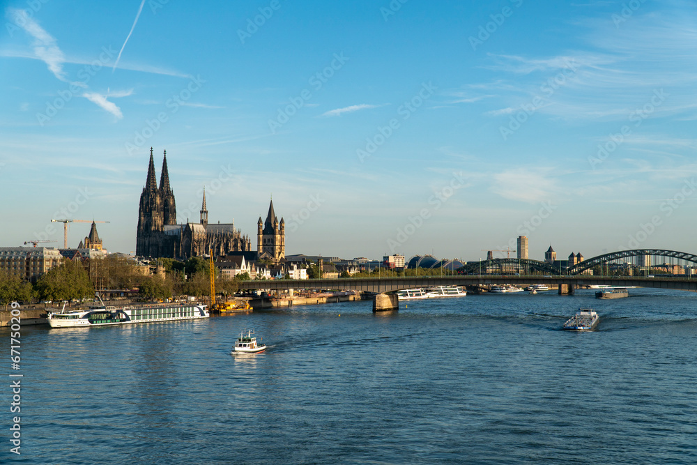 View of Cologne City Center and the Rhine River View of Cologne City Center and the Rhine River
