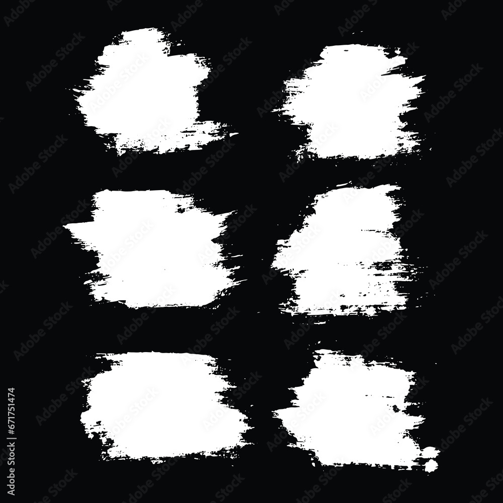 Grunge hand drawn white paint brush vector illustration Grunge hand drawn white paint brush vector illustration