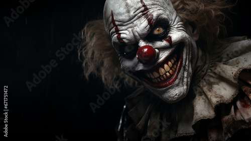 Portrait of the Halloween Clown 