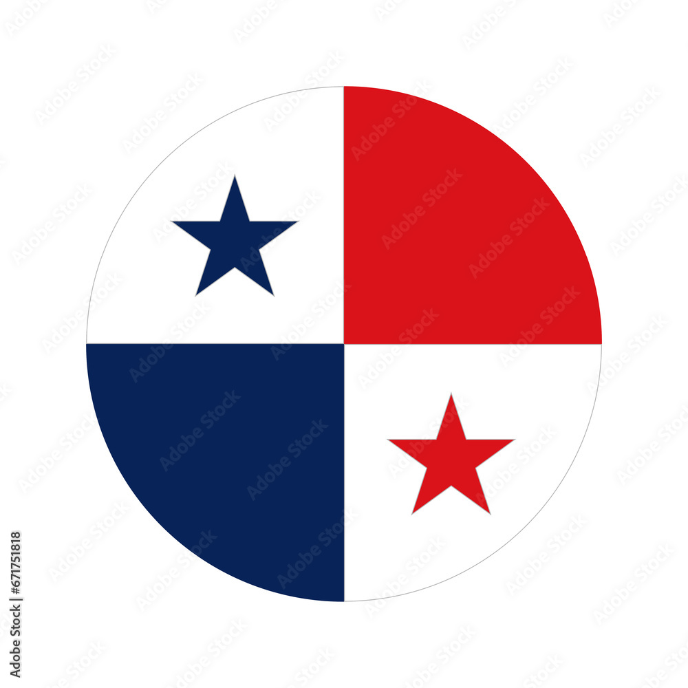 Panama flag simple illustration for independence day or election Panama flag simple illustration for independence day or election