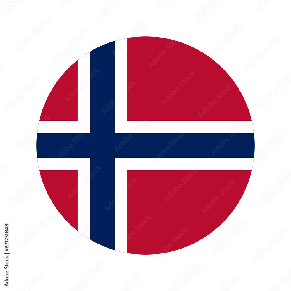 Norway flag simple illustration for independence day or election Norway flag simple illustration for independence day or election