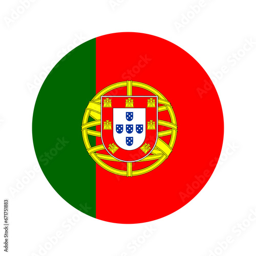Free Download Portugal flag simple illustration for independence day or election - GFXLoad