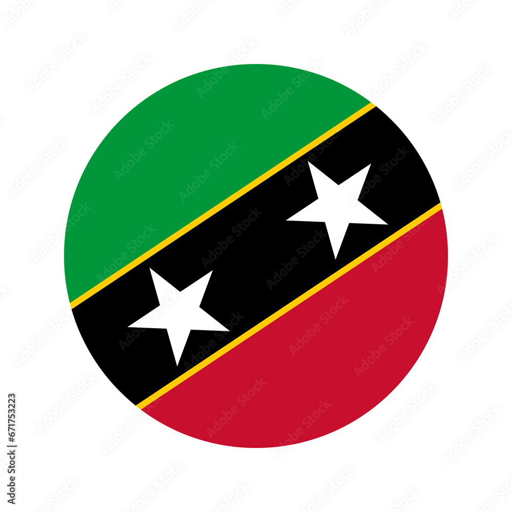 Saint Kitts and Nevis flag simple illustration for independence day or election Saint Kitts and Nevis flag simple illustration for independence day or election
