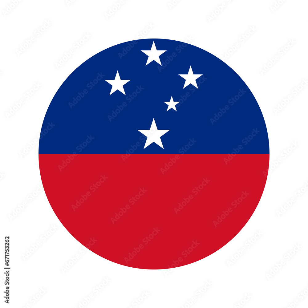 Samoa flag simple illustration for independence day or election Samoa flag simple illustration for independence day or election