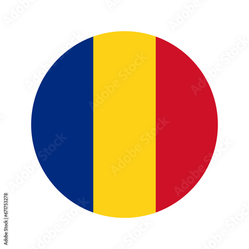 Romania flag simple illustration for independence day or election