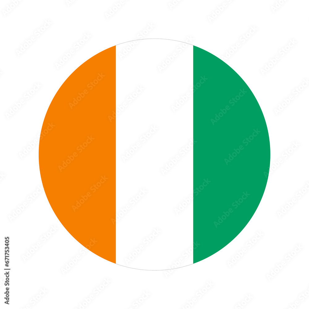 Cote d'Ivoire flag simple illustration for independence day or election Cote d'Ivoire flag simple illustration for independence day or election