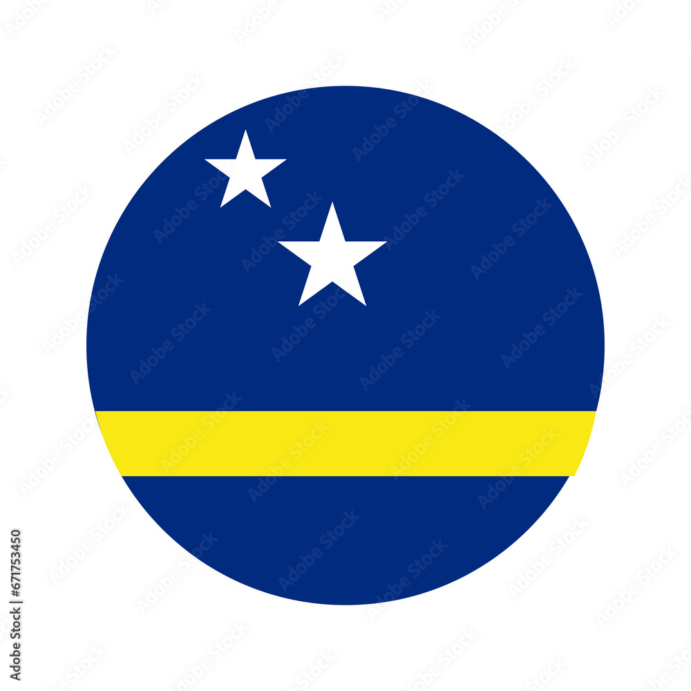 Curacoa flag simple illustration for independence day or election Curacoa flag simple illustration for independence day or election