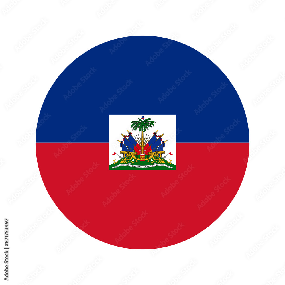 Naklejka premium Haiti flag simple illustration for independence day or election