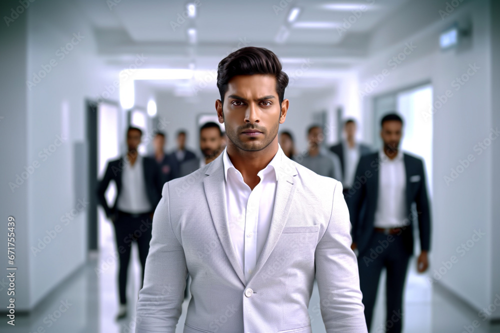 portrait of a businessman in a office