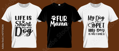 Fur mama T Shirt Design, Dog lover T Shirt, pet T Shirt