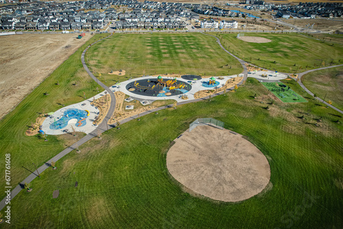 Brighton Aerial in Saskatoon, Saskatchewan, Canada photo