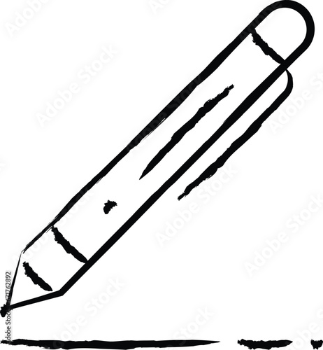 Ball Pen hand drawn vector illustration