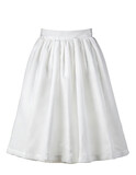 white skirt isolated on white background