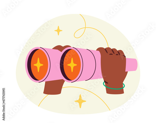 Hands with binocular vector
