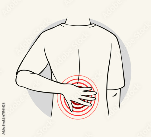 Body pain anatomy vector concept
