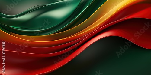 Colorful wavy background. Ai generative photo