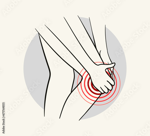 Body pain anatomy vector concept