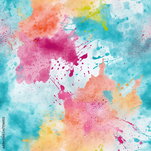 Acid Washed Watercolor Splatters Pattern