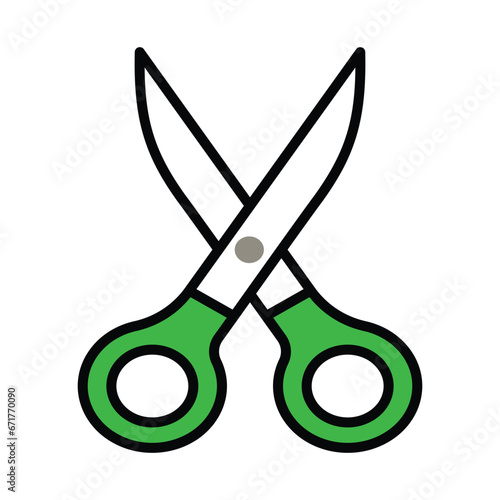 Scissors icon design, illustration design
