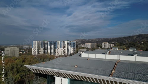 Wallpaper Mural The Palace of the Republic. The central part of the city with various residential and administrative buildings. The view from the drone Torontodigital.ca