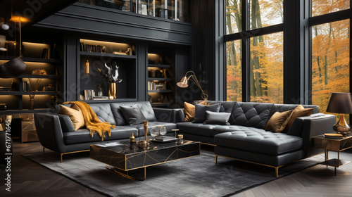 Elegant Black interior home design