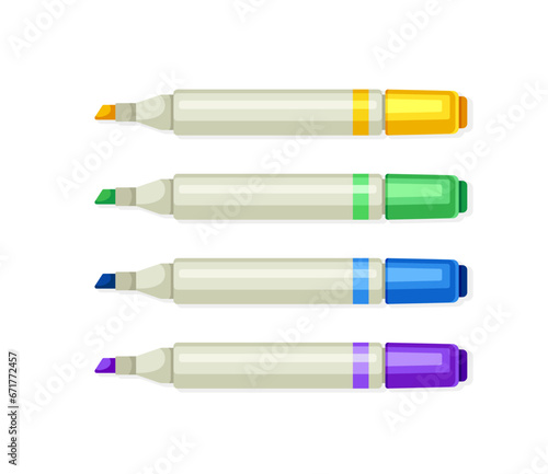 Colorful supply for painting vector concept