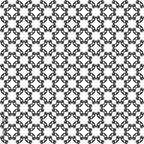 Black seamless abstract pattern. Overlay for background and backdrop. Ornamental design. PNG graphic illustration with transparent background.