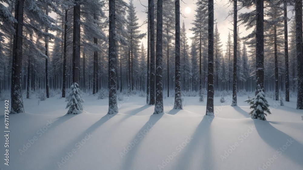 forest in winter forest in winter