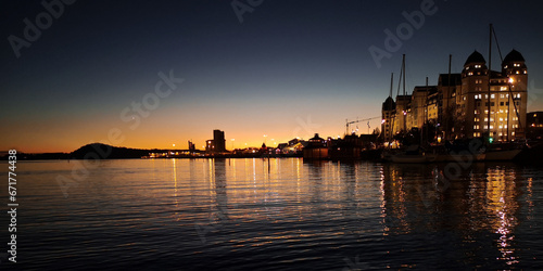 Photography Sunset at the bay of Oslo.